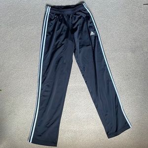 Adidas sz: S essentials fleece open hem three stripes pants